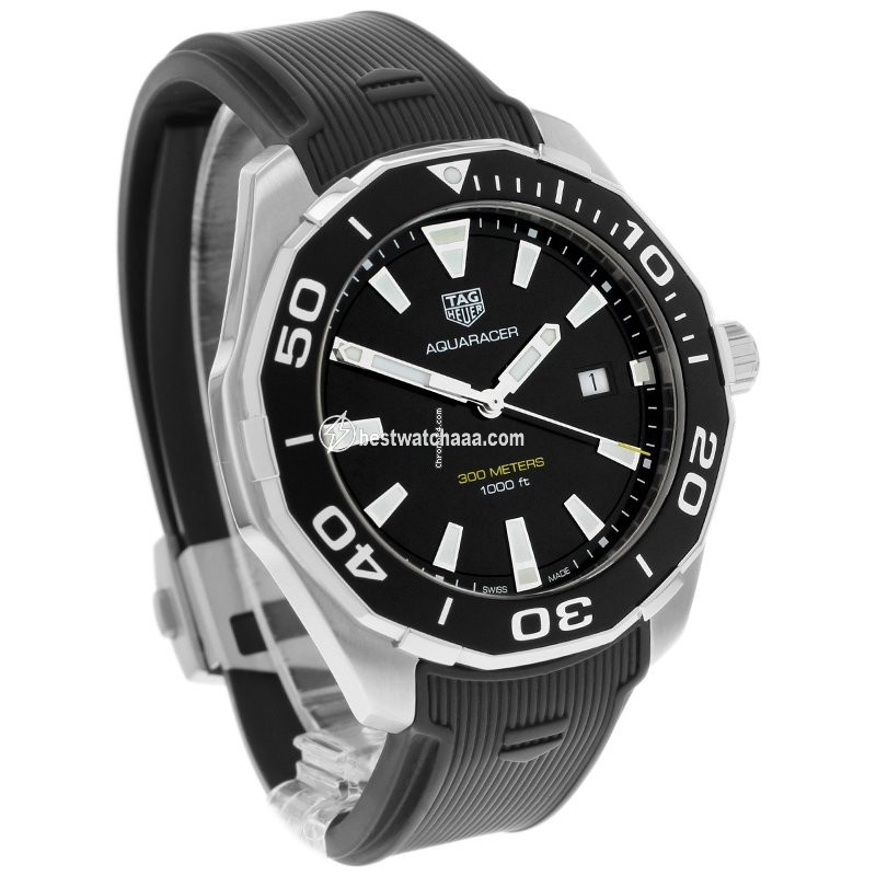 IMG_9081 TAG Heuer Aquaracer Mens watch Unisex Steel WAY101A Replica 4
