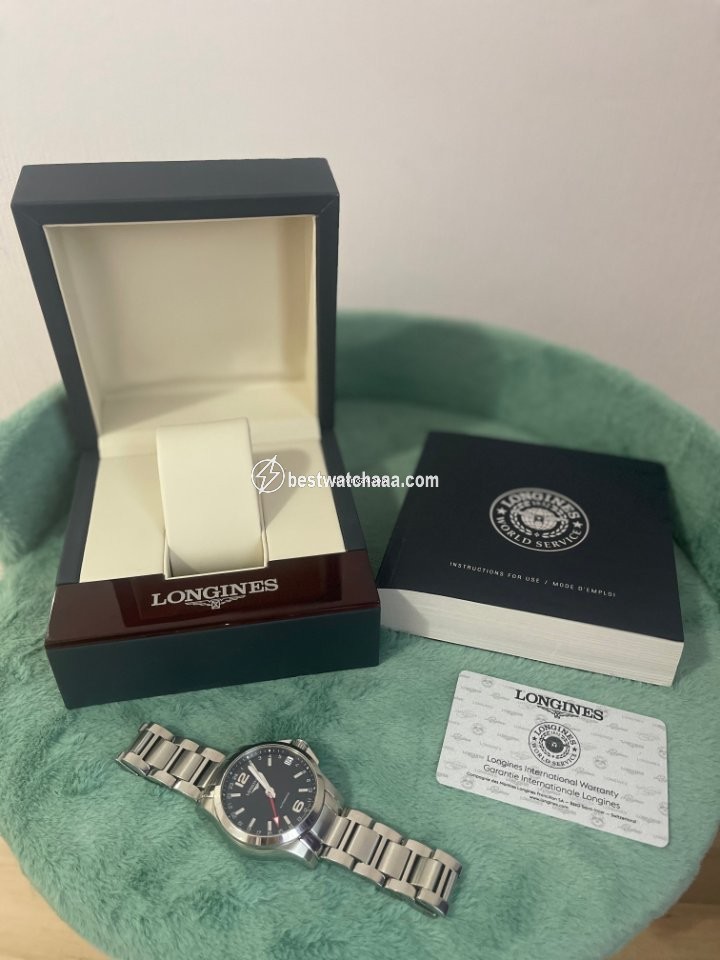 IMG_9081 Longines Conquest Mens watch Unisex Automatic Steel L3.687.4.56.6 Replica 4