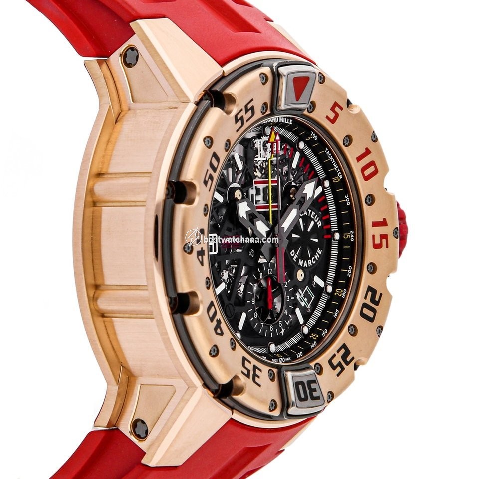 IMG_9081 Richard Mille RM 032 Mens watch Unisex Automatic Rose gold RM 032 RG Replica 4