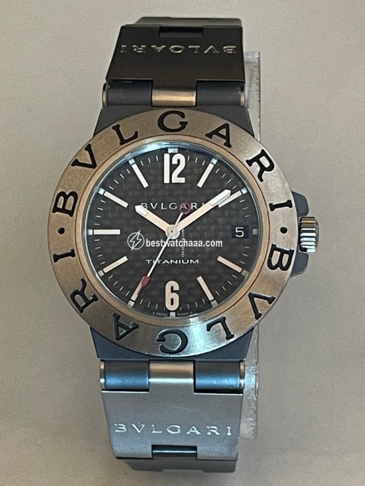 IMG_9081 Bulgari Diagono Mens watch Unisex Automatic Titanium TI 38 TA Replica 4