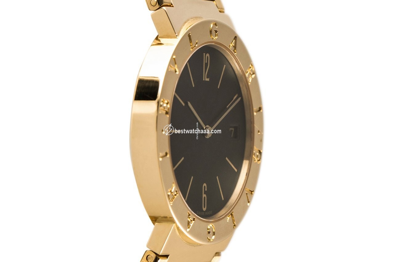 IMG_9081 Bulgari Bulgari Mens watch Unisex Quartz Yellow gold BB33GG Replica 4