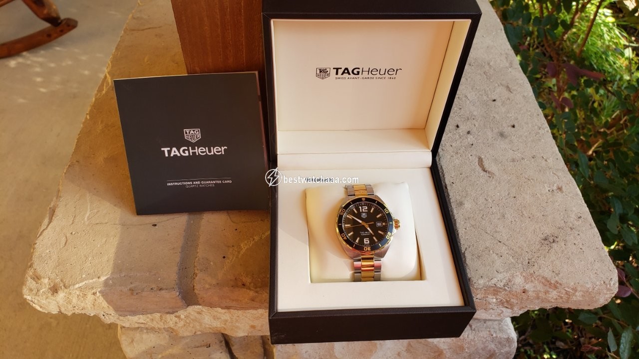 IMG_9081 TAG Heuer Formula 1 Quartz Mens watch Unisex Quartz Gold Steel WAZ1121.BB0879 Replica 4