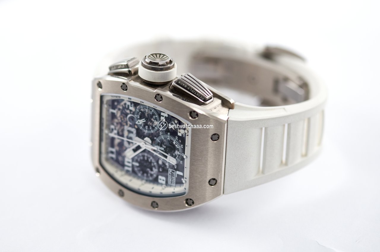 IMG_9081 Richard Mille RM 011 Mens watch Unisex Automatic White gold RM011 Replica 4