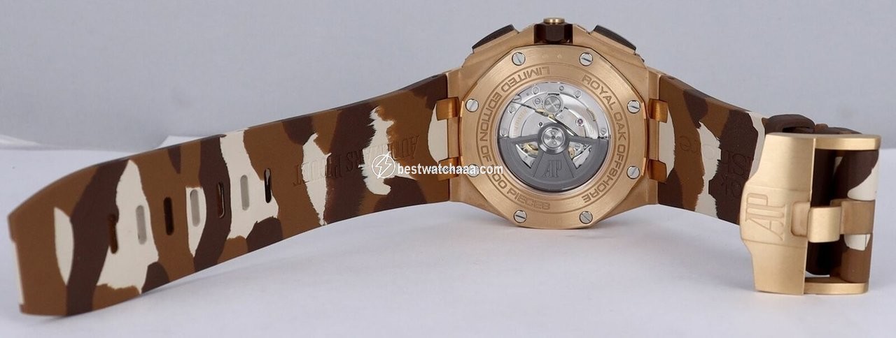 IMG_9081 Audemars Piguet Royal Oak Offshore Chronograph Mens watch Unisex Automatic Rose gold 26401RO.OO.A087CA.01 Replica 4