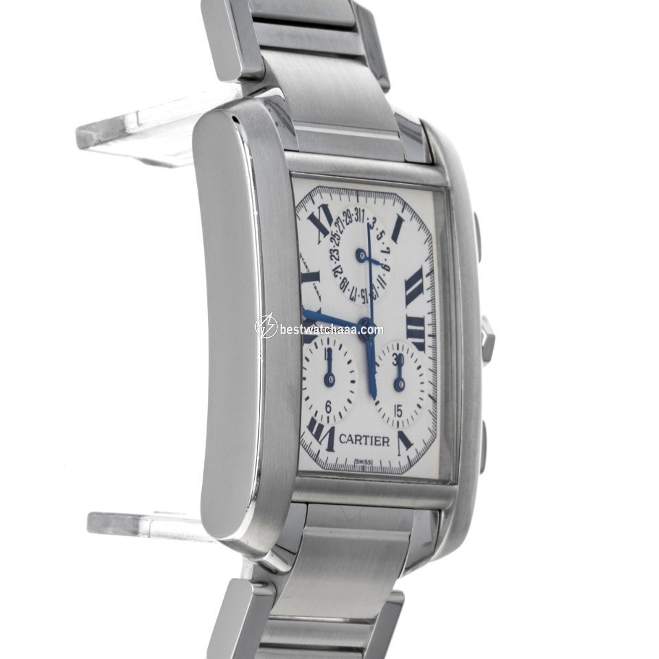 IMG_9081 Cartier Tank Francaise Mens watch Unisex Quartz Steel W51001Q3 2303 Replica 4