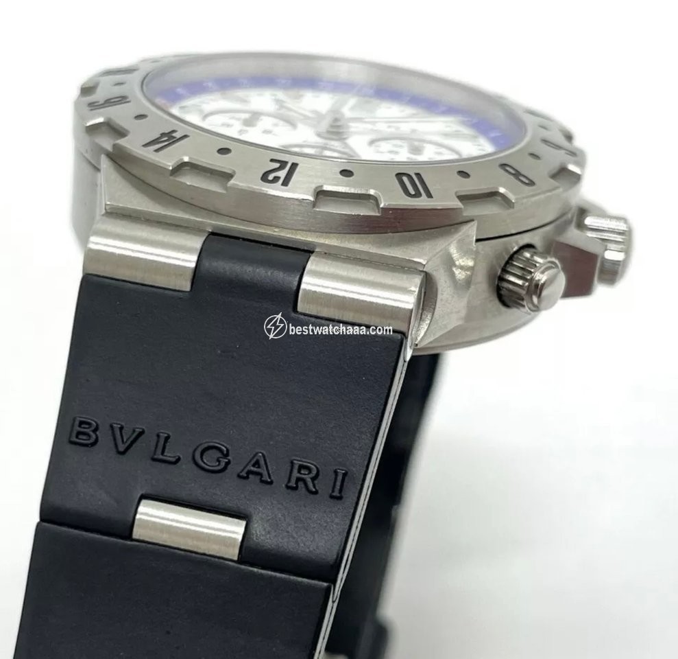 IMG_9081 Bulgari Diagono Mens watch Unisex Automatic Steel GMT40SFB Replica 4