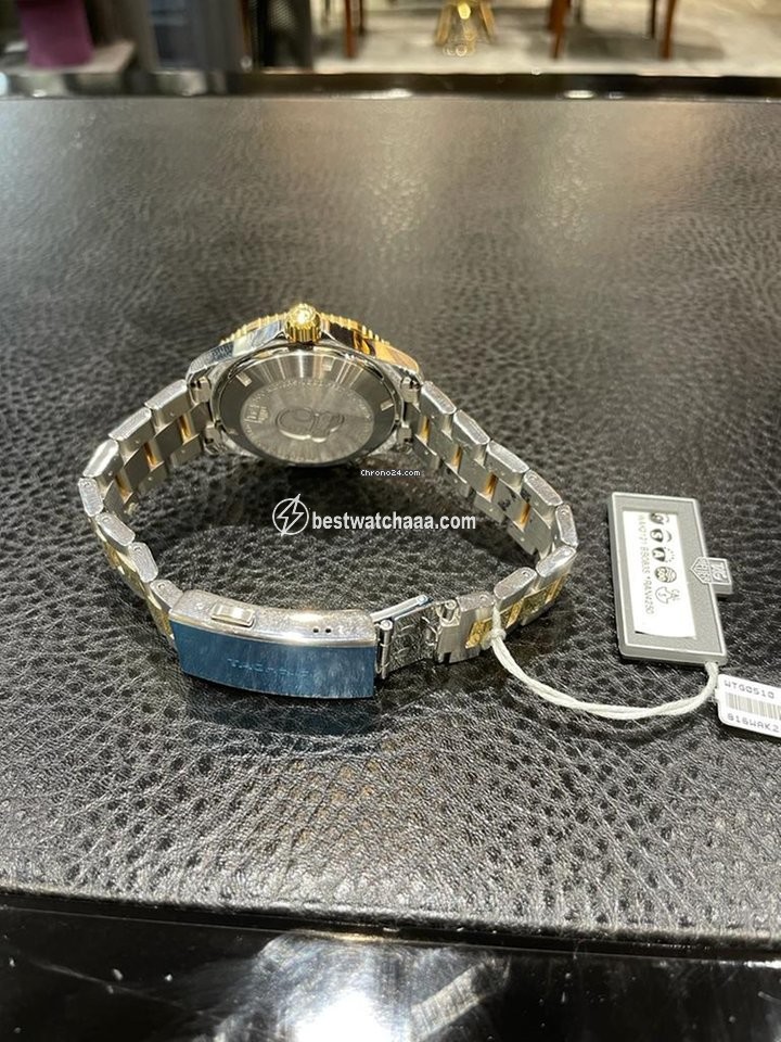 IMG_9081 TAG Heuer Aquaracer 500M Mens watch Unisex Automatic Gold Steel WAK2121.BB0835 Replica 4