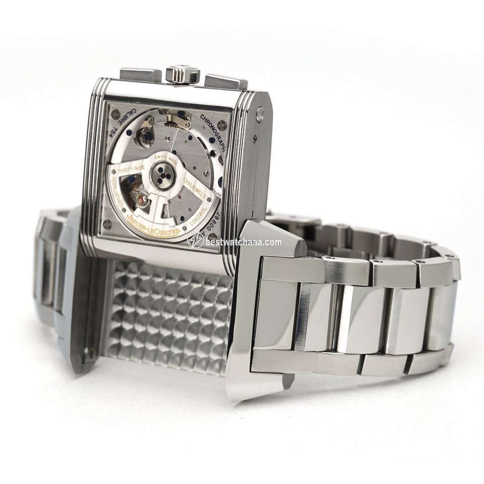 IMG_9081 Jaeger-LeCoultre Reverso Squadra Chronograph GMT Steel Q7018120 Replica 4