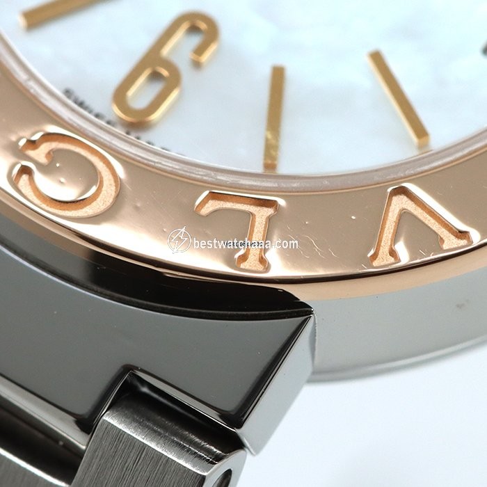 IMG_9081 Bulgari Bulgari Quartz Gold Steel BBP23SG Replica 4