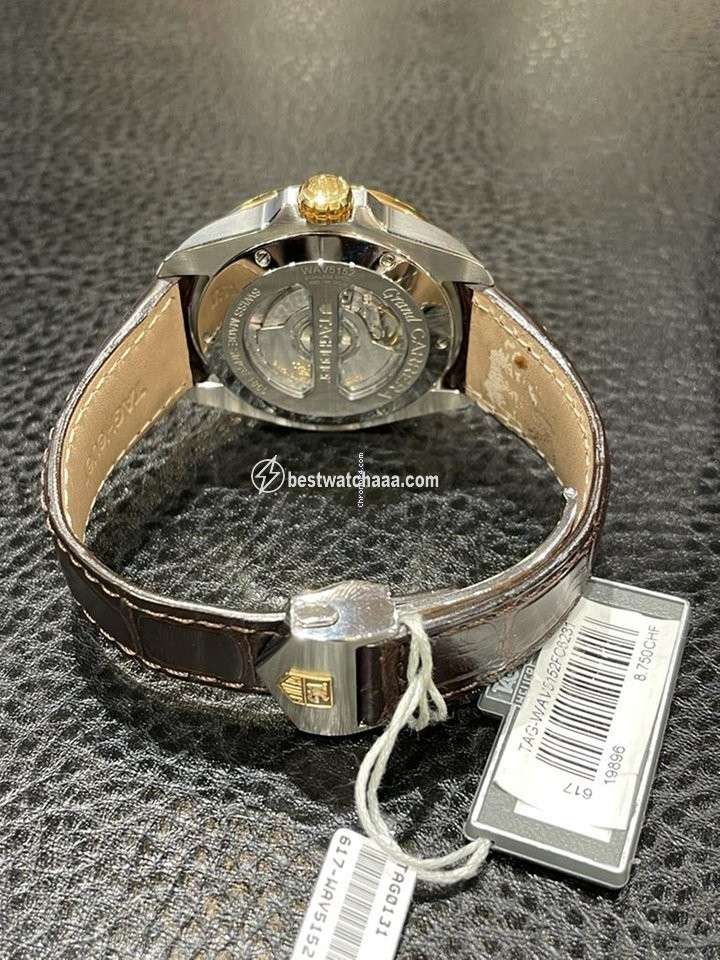 IMG_9081 TAG Heuer Grand Carrera Mens watch Unisex Automatic Gold Steel WAV5152.FC6231 Replica 4