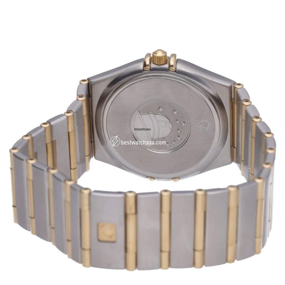 IMG_9081 Omega Constellation Mens watch Unisex Quartz Gold Steel 1212.30.00 Replica 4