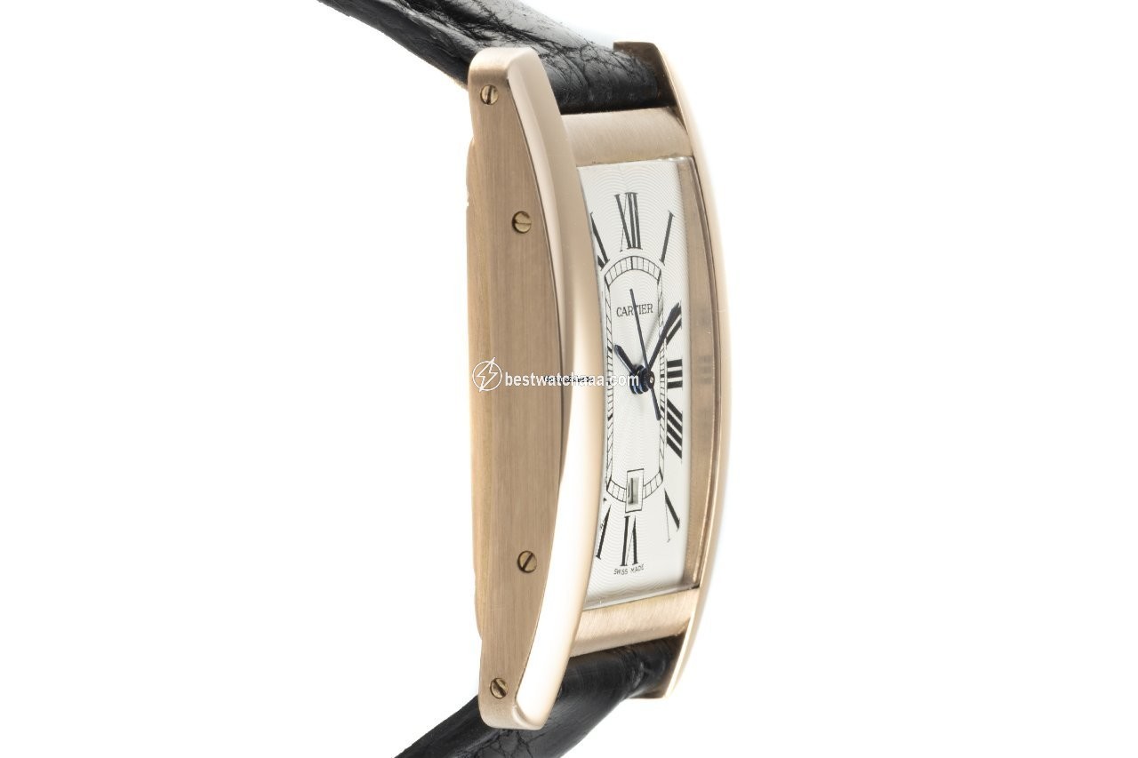 IMG_9081 Cartier Tank Americaine Mens watch Unisex Automatic Red gold W2620030 Replica 4