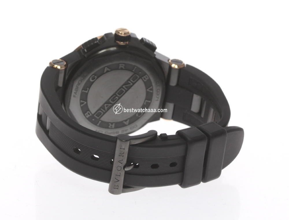 IMG_9081 Bulgari Diagono Mens watch Unisex Automatic Rose gold DG42BSPGCH Replica 4