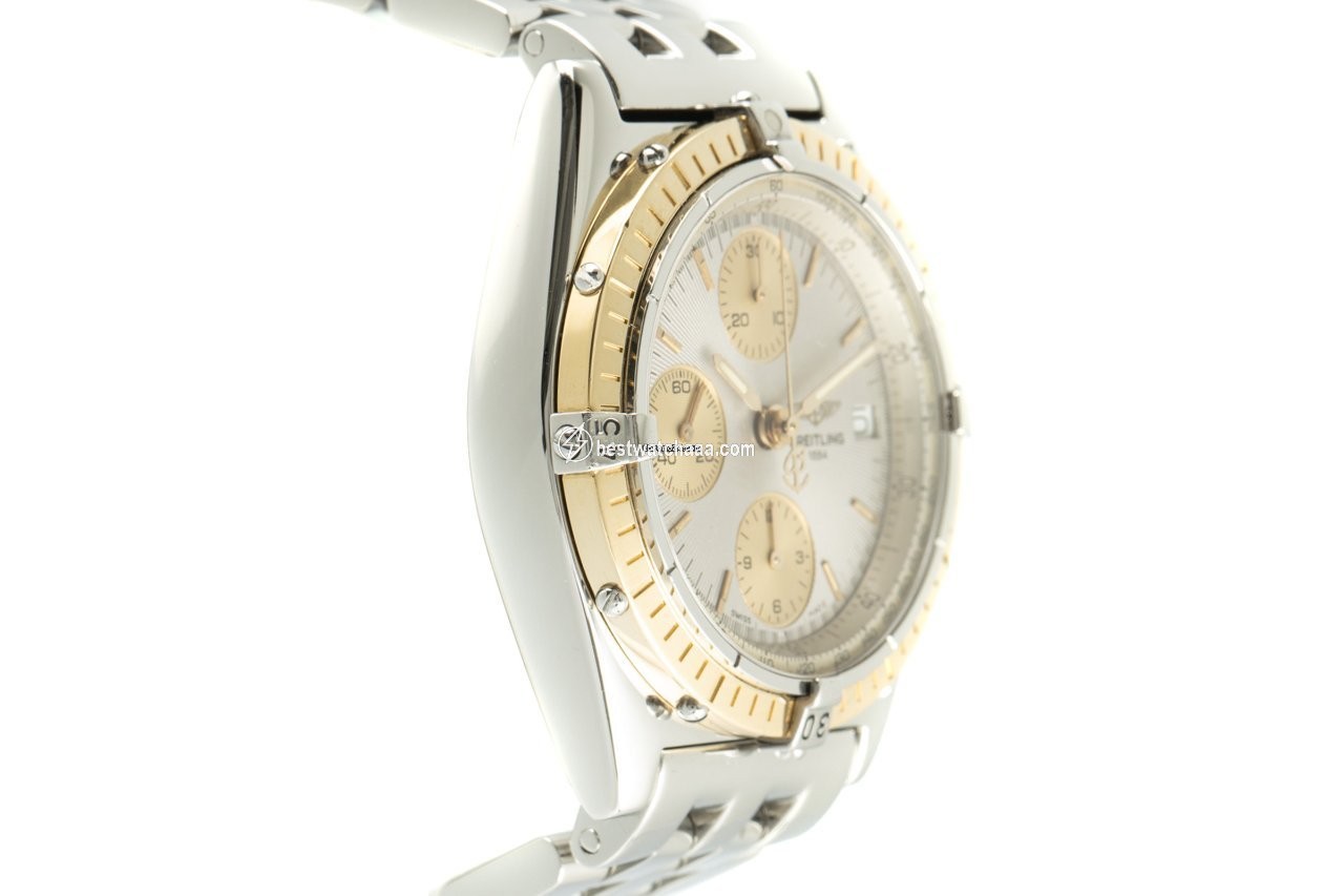 IMG_9081 Breitling Chronomat Mens watch Unisex Automatic Gold Steel D13048 Replica 4