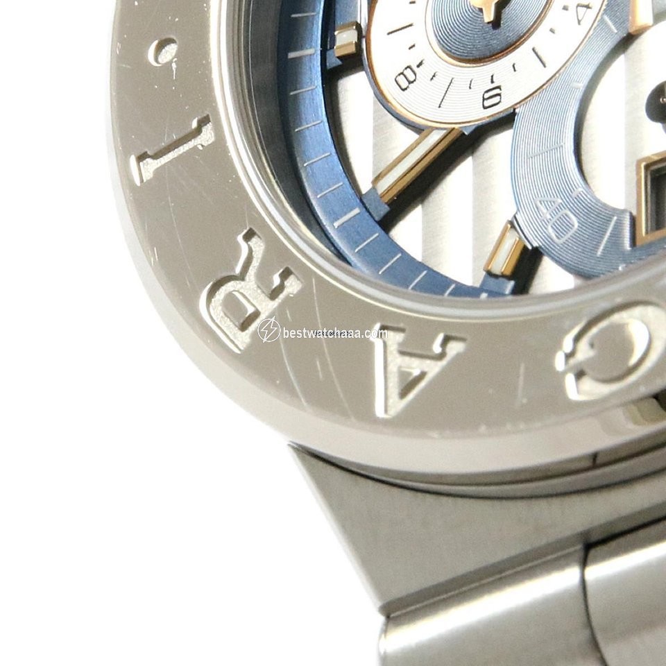 IMG_9081 Bulgari Diagono Mens watch Unisex Automatic DG42SWGCH DG42C3SWGLDCH Replica 4