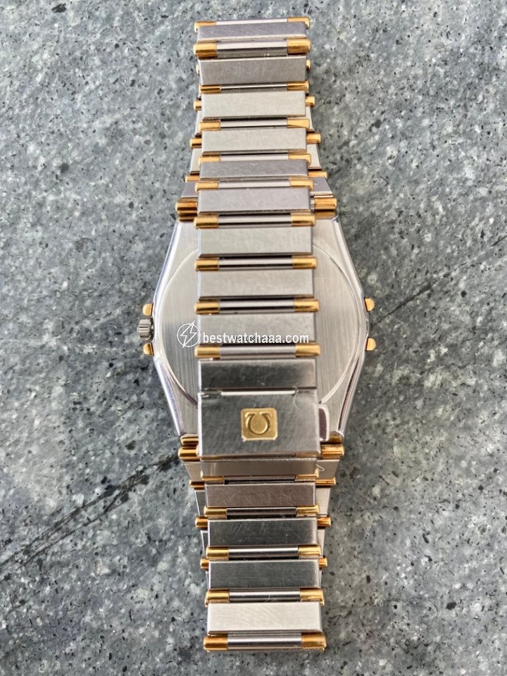 IMG_9081 Omega Constellation Mens watch Unisex Quartz Gold Steel 1448 431 Replica 4
