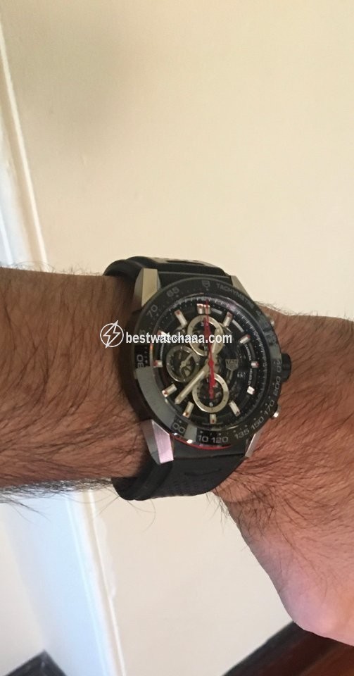 IMG_9081 TAG Heuer Carrera Calibre HEUER 01 Mens watch Unisex Automatic CAR2A1Z-0RTX3670 Replica 4