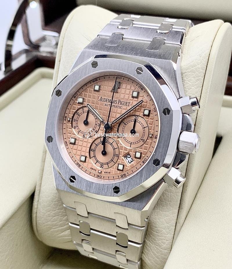 IMG_9081 Audemars Piguet Royal Oak Chronograph Automatic White gold 25960BC Replica 4