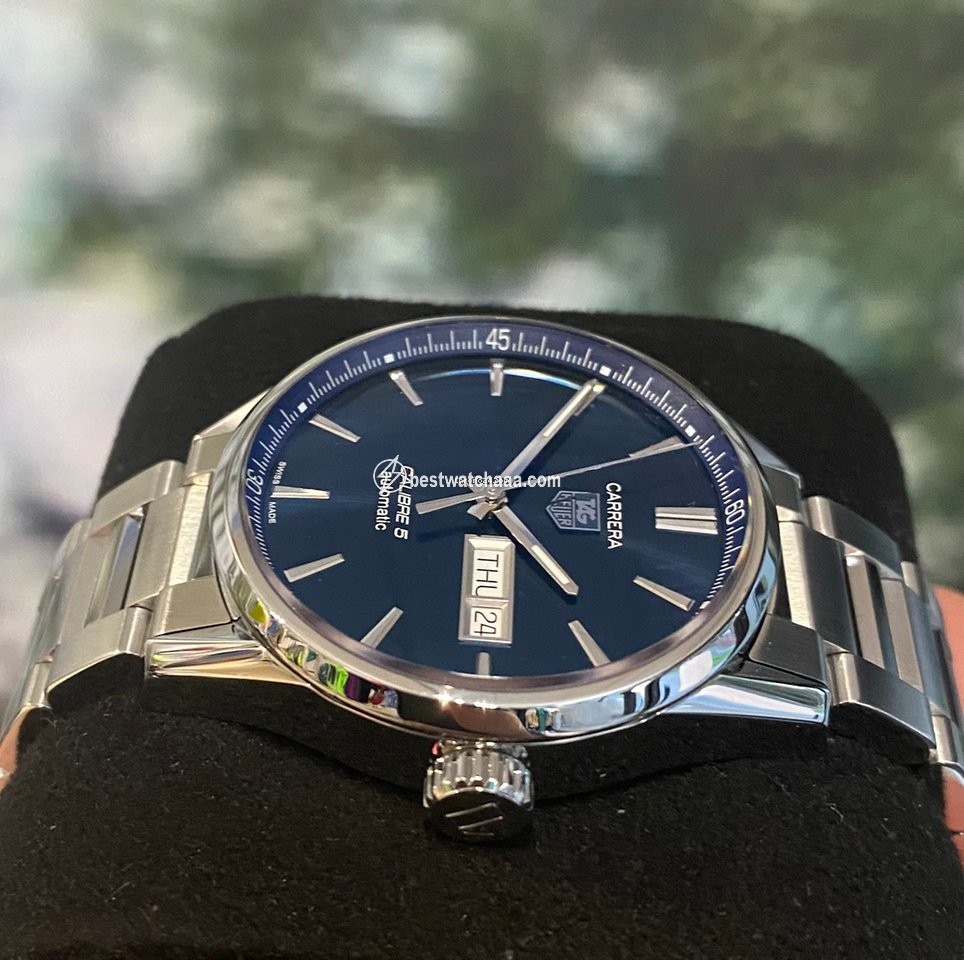 IMG_9081 TAG Heuer Carrera Calibre 5 Mens watch Unisex Automatic Steel WAR201E.BA0723 Replica 4