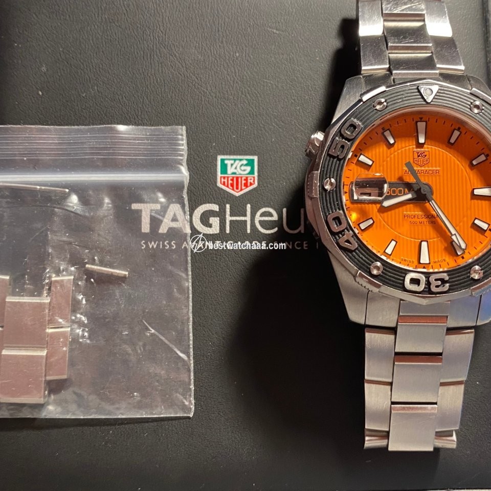 IMG_9081 TAG Heuer Aquaracer 500M Mens watch Unisex Quartz Steel WAJ 1113 Replica 4