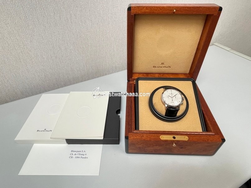 IMG_9081 Blancpain Villeret Mens watch Unisex Automatic White gold 4082-1542-55 Replica 4
