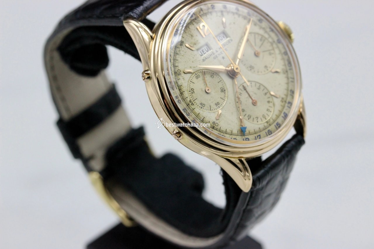 IMG_9081 Baume & Mercier Mens watch Unisex Manual winding Yellow gold 128958 Replica 4