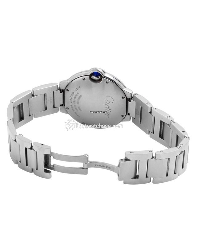 IMG_9081 Cartier Ballon Bleu 36mm Mens watch Unisex Quartz Steel W69011Z4 3005 Replica 4