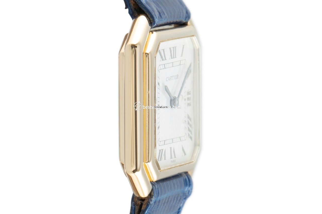 IMG_9081 Cartier Womens watch Manual winding Yellow gold 7809 Replica 4