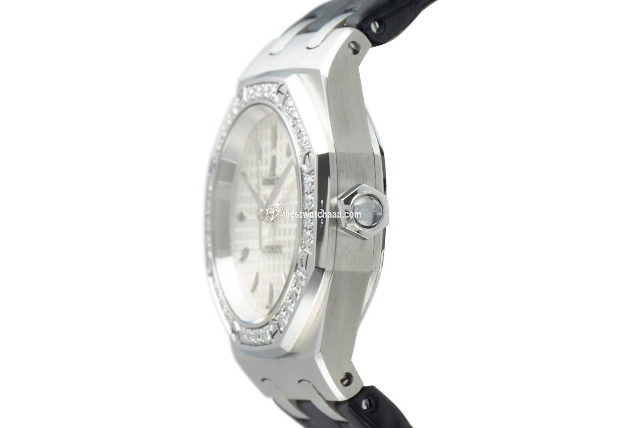IMG_9081 Audemars Piguet Royal Oak Lady Womens watch Automatic Steel 77321ST.ZZ.D012CR.01 Replica 4