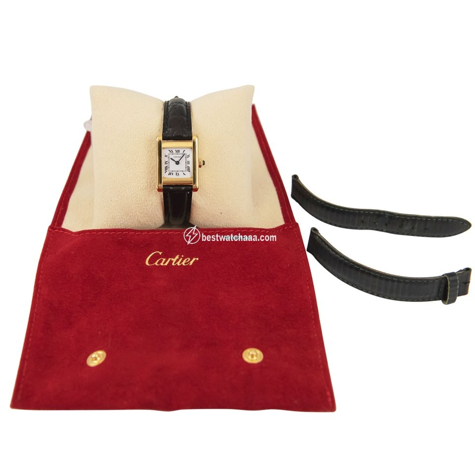 IMG_9081 Cartier Tank Womens watch Manual winding Yellow gold 78093 Replica 4