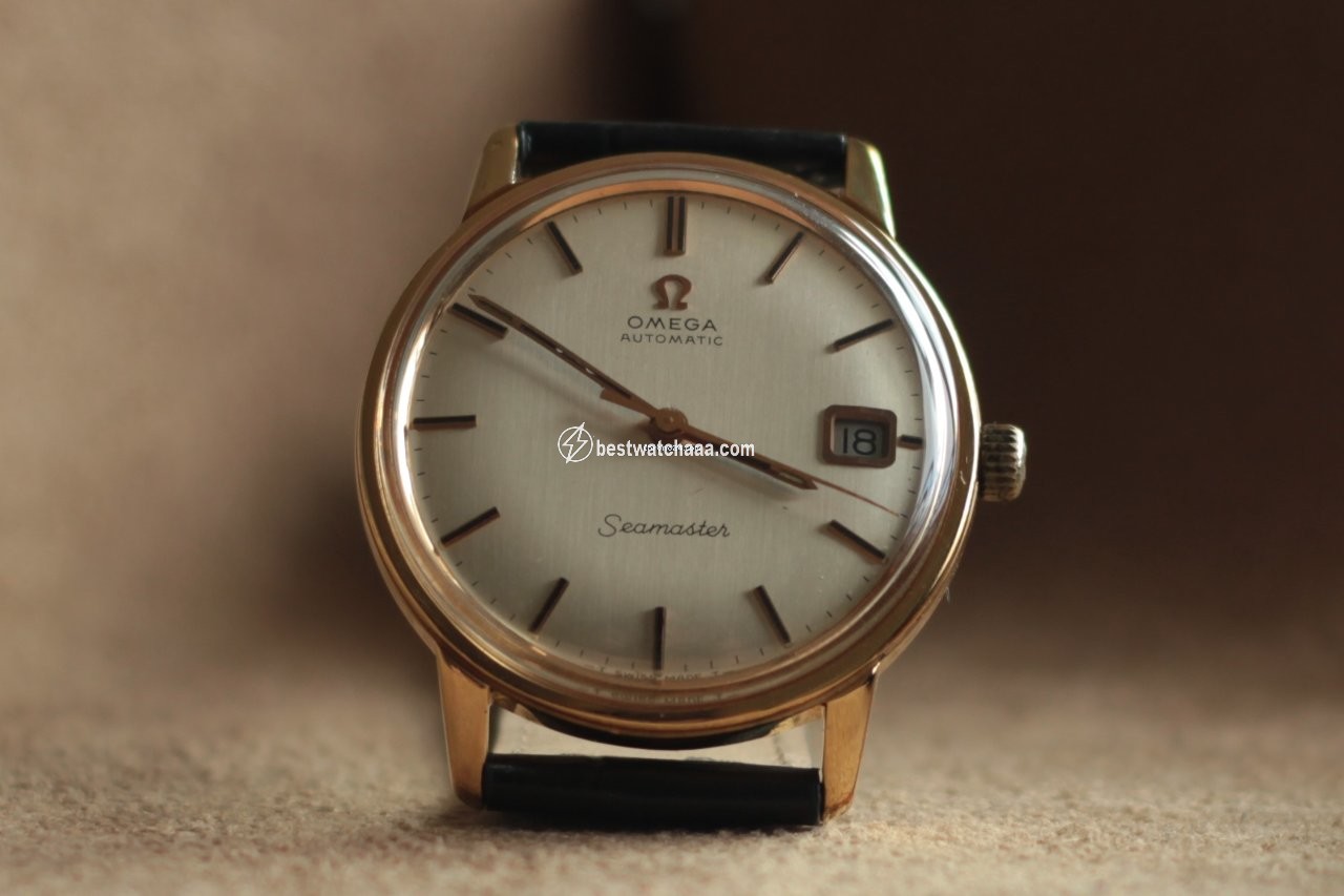 IMG_9081 Omega Seamaster Mens watch Unisex Automatic Yellow gold 166.037 Vintage Seamaster Replica 4