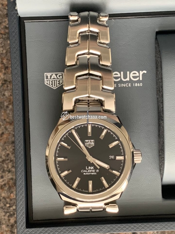 IMG_9081 TAG Heuer Link Calibre 5 Mens watch Unisex Automatic Steel WBC2110.BA0603 Replica 4
