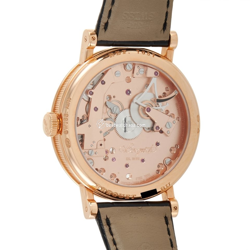 IMG_9081 Breguet Tradition Mens watch Unisex Manual winding Rose gold 7057BR R9 9W6 Replica 4