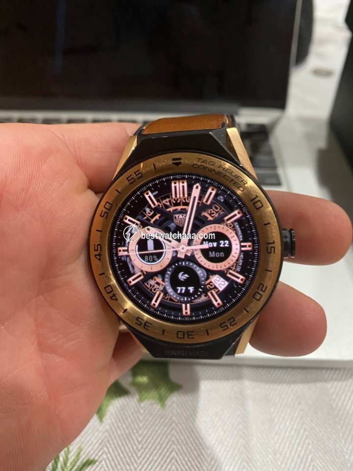 IMG_9081 TAG Heuer Connected Mens watch Unisex Quartz Rose gold SBF8A5000.32FT6110 Replica 4