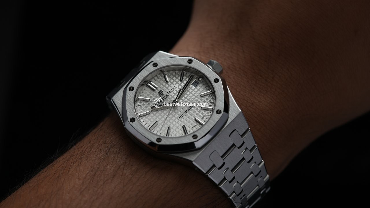 IMG_9081 Audemars Piguet Royal Oak Selfwinding Mens watch Unisex Automatic Steel 15450ST.OO.1256ST.01 Replica 4