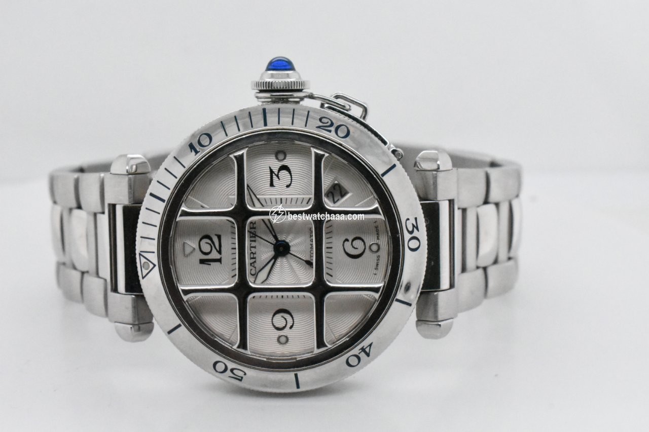 IMG_9081 Cartier Pasha Mens watch Unisex Automatic Steel 2379 Replica 4