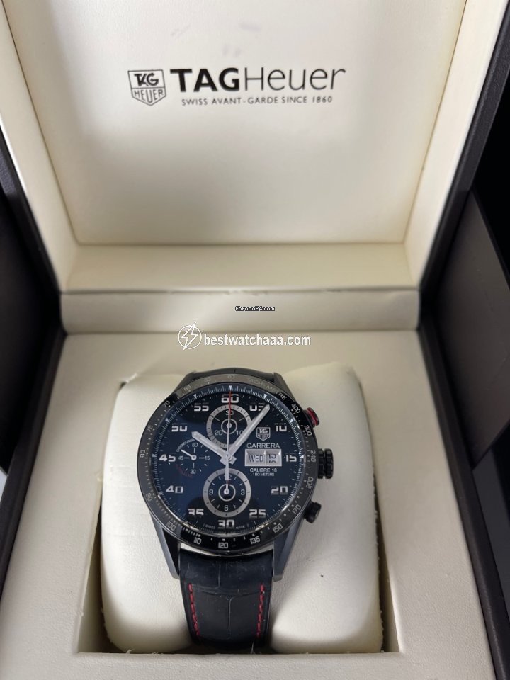 IMG_9081 TAG Heuer Carrera Calibre 16 Mens watch Unisex Automatic Titanium CV2A81.FC6237 Replica 4