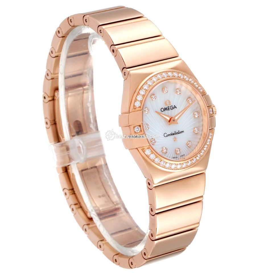 IMG_9081 Omega Constellation Quartz Womens watch Quartz Rose gold 123.55.24.60.55.005 Replica 4