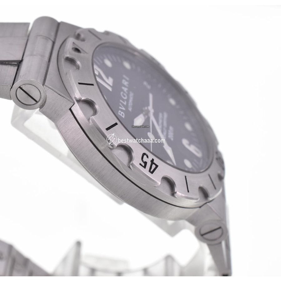 IMG_9081 Bulgari Diagono Mens watch Unisex Automatic Steel SD38S Replica 4