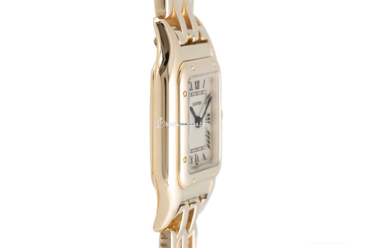 IMG_9081 Cartier Panthere Womens watch Quartz Yellow gold 86691 Replica 4