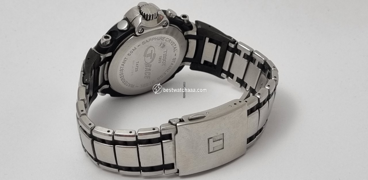IMG_9081 Tissot T-Race Mens watch Unisex Quartz Steel T011.417.17.202.00 Replica 4