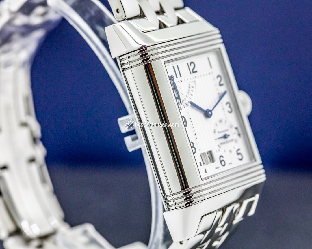 IMG_9081 Jaeger-LeCoultre Reverso Grande Date Mens watch Unisex Manual winding Steel 300.84.20 Replica 4
