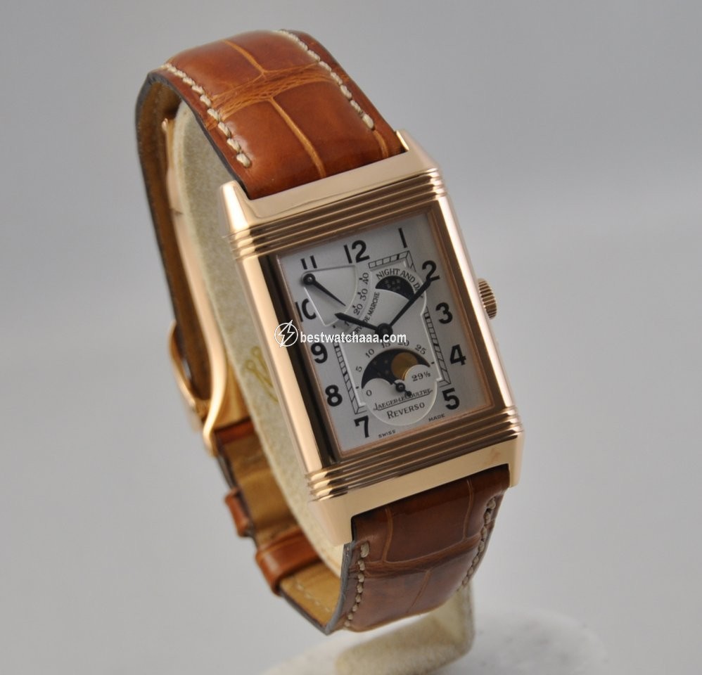 IMG_9081 Jaeger-LeCoultre Reverso Mens watch Unisex Manual winding Rose gold 270.2.63 Replica 4