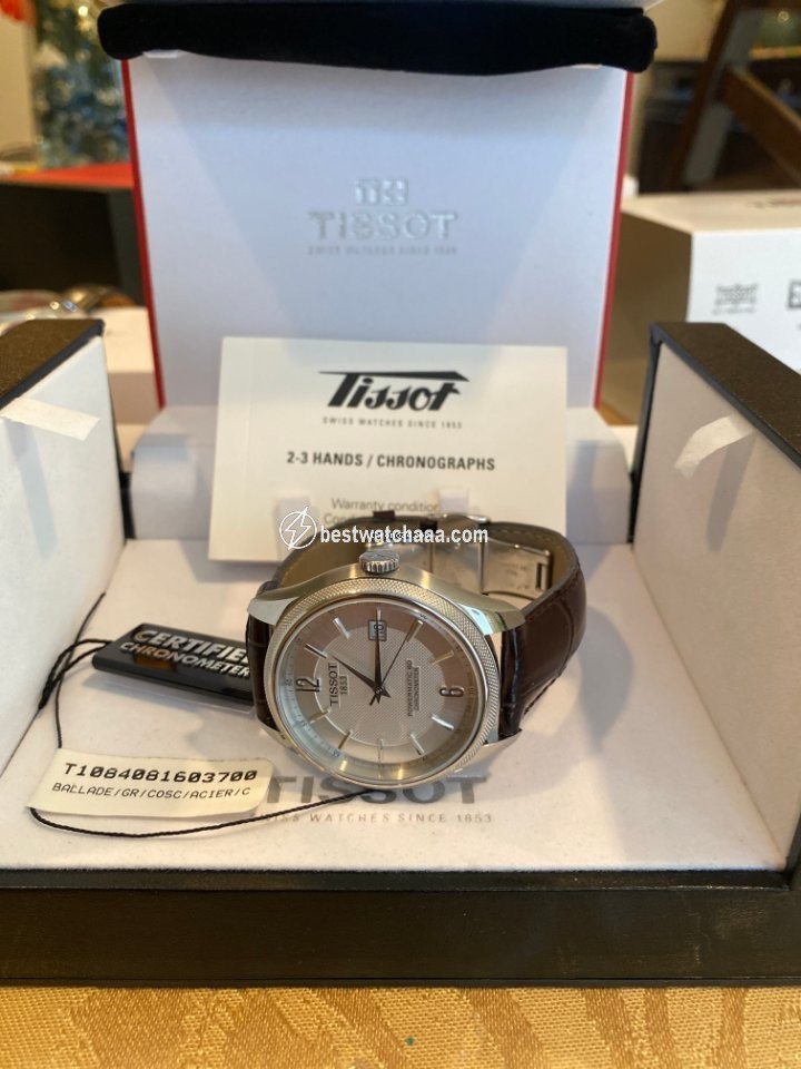 IMG_9081 Tissot Ballade Powermatic 80 COSC Mens watch Unisex Automatic Steel T108.408.16.037.00 Replica 4