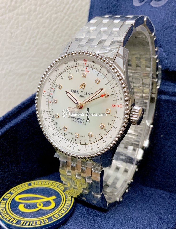 IMG_9081 Breitling Navitimer Womens watch Automatic Steel A17395211A1A1 Replica 4