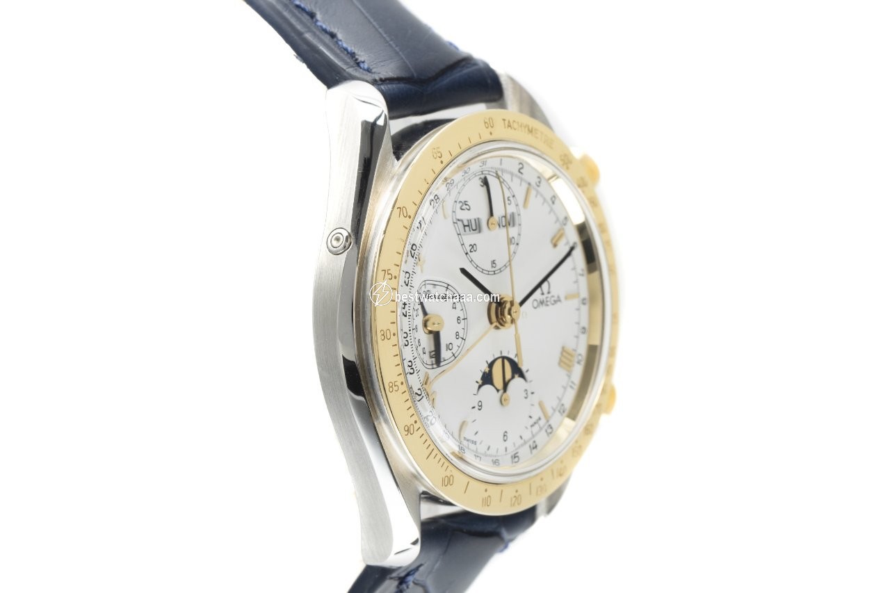 IMG_9081 Omega Speedmaster Date Mens watch Unisex Automatic Gold Steel 175.0034 Replica 4