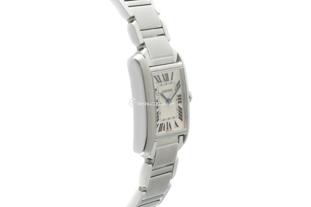 IMG_9081 Cartier Tank Francaise Womens watch Quartz Steel 2301 Replica 4