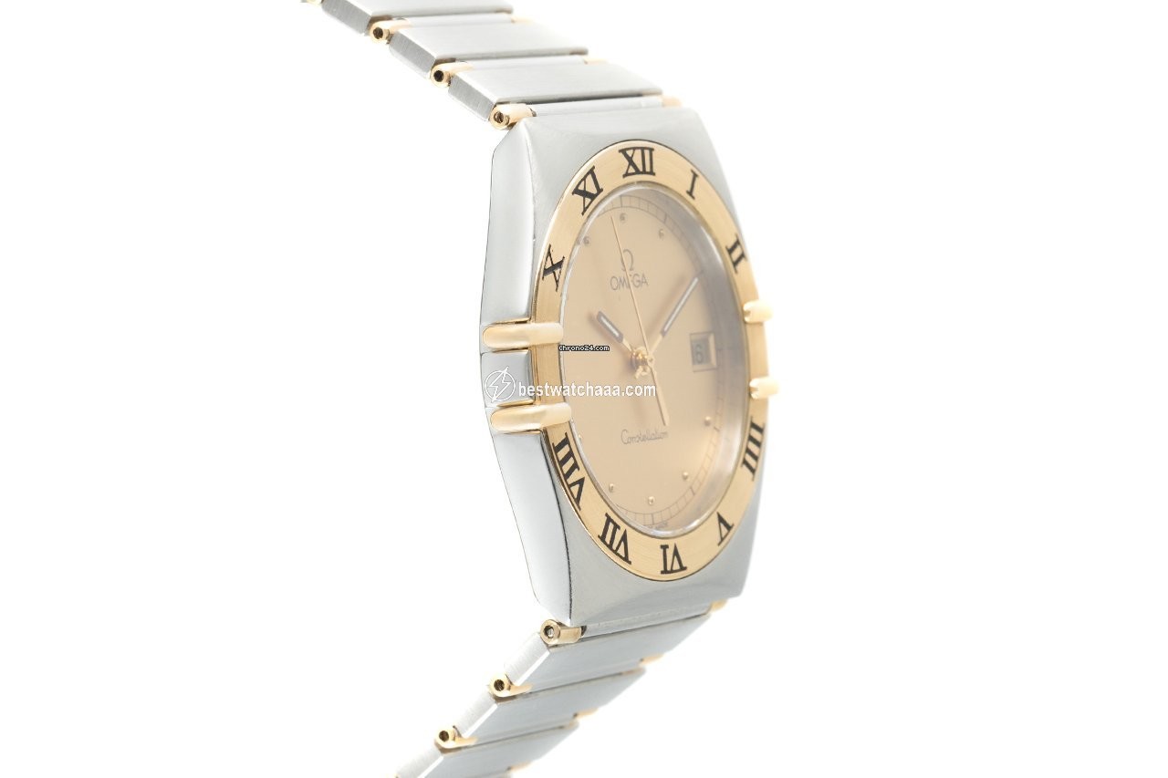 IMG_9081 Omega Constellation Day-Date Mens watch Unisex Quartz Gold Steel 396.1070.1 Replica 4