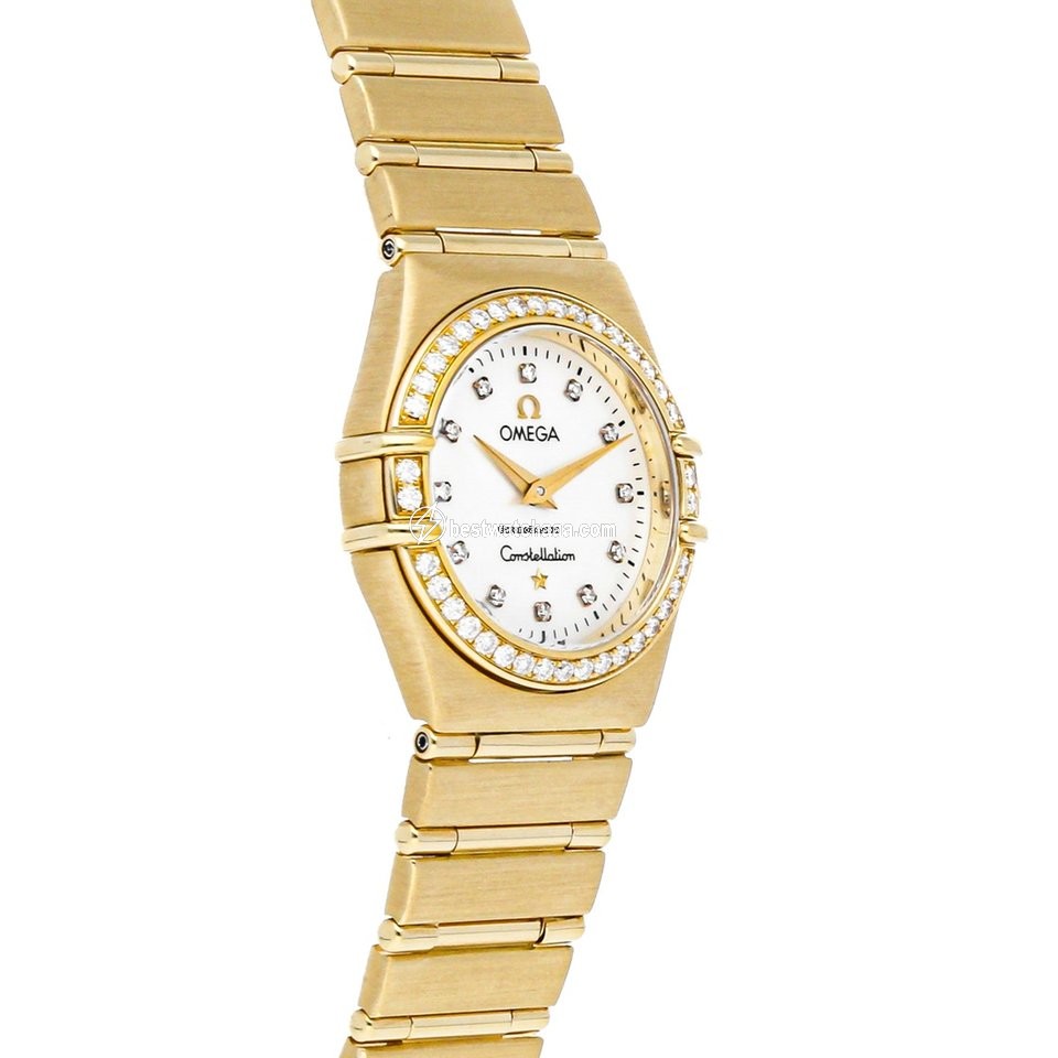 IMG_9081 Omega Constellation Womens watch Quartz Yellow gold 1177.75.00 Replica 4