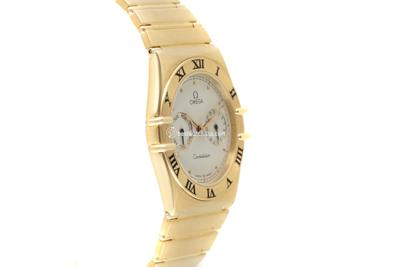 IMG_9081 Omega Constellation Day-Date Mens watch Unisex Quartz Yellow gold 1102.30.00 Replica 4